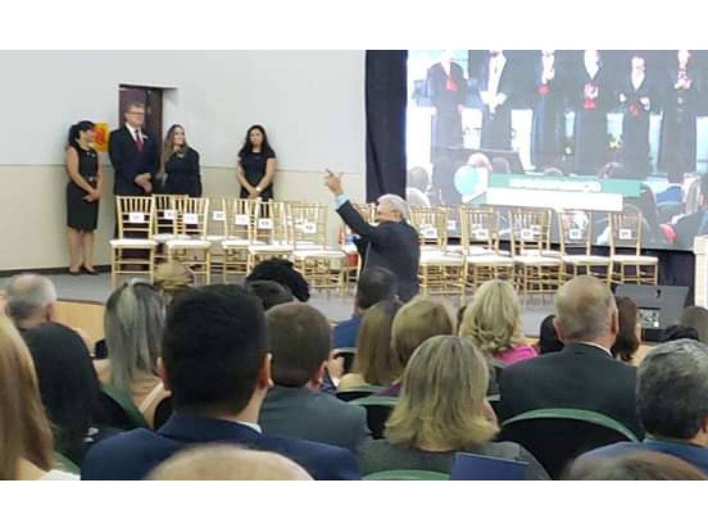 O governador eleito Marcos Rocha e seu vice Ze Jodan participaram da Diplomação   