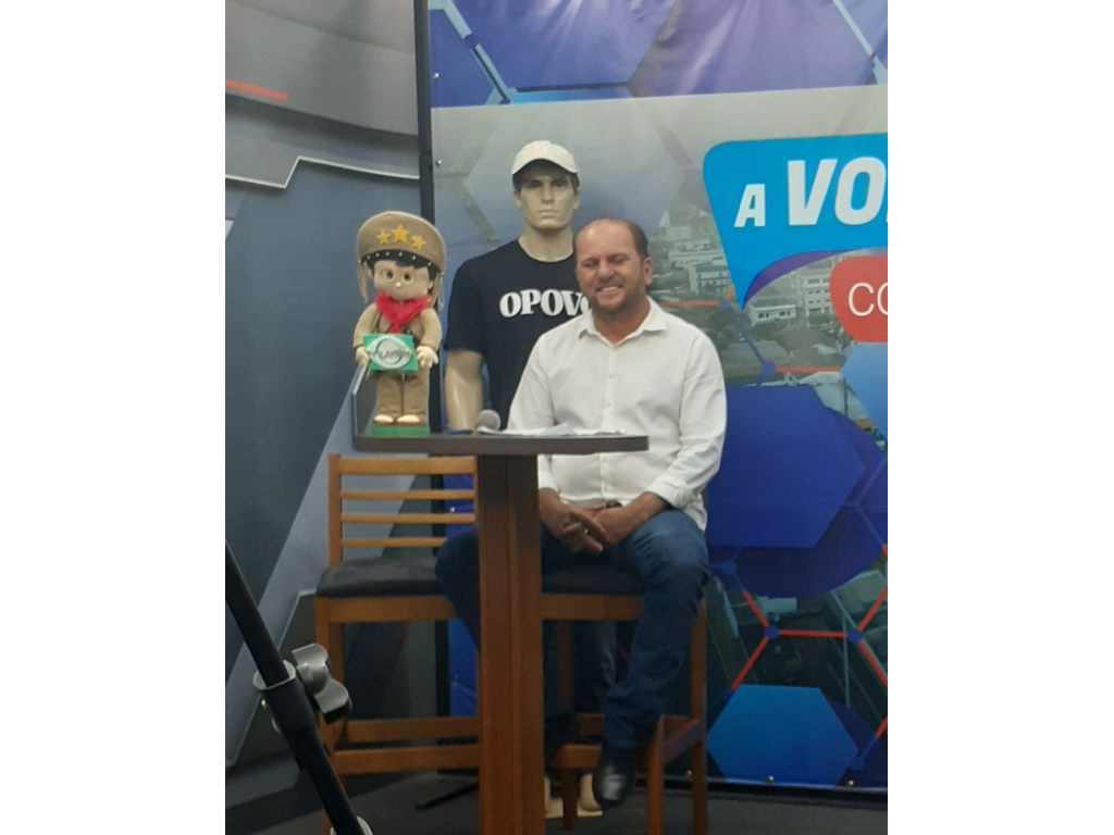 Deputado cirone ao vivo no programa Voz da comunidade da TV BAND de Cacoal 