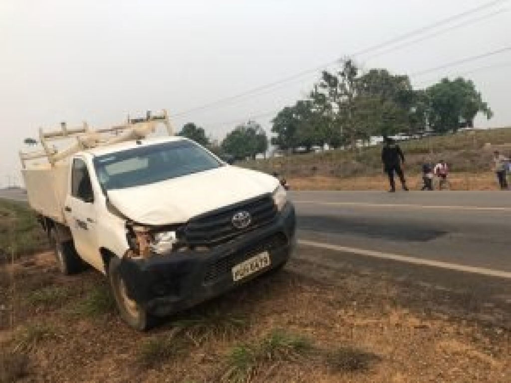 TRÁGICO !! Ciclista morre atropelado por caminhonete da energisa em Monte Negro RO